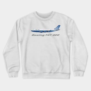 United Airlines 747-400 Blue Tulip Shirt Version Crewneck Sweatshirt